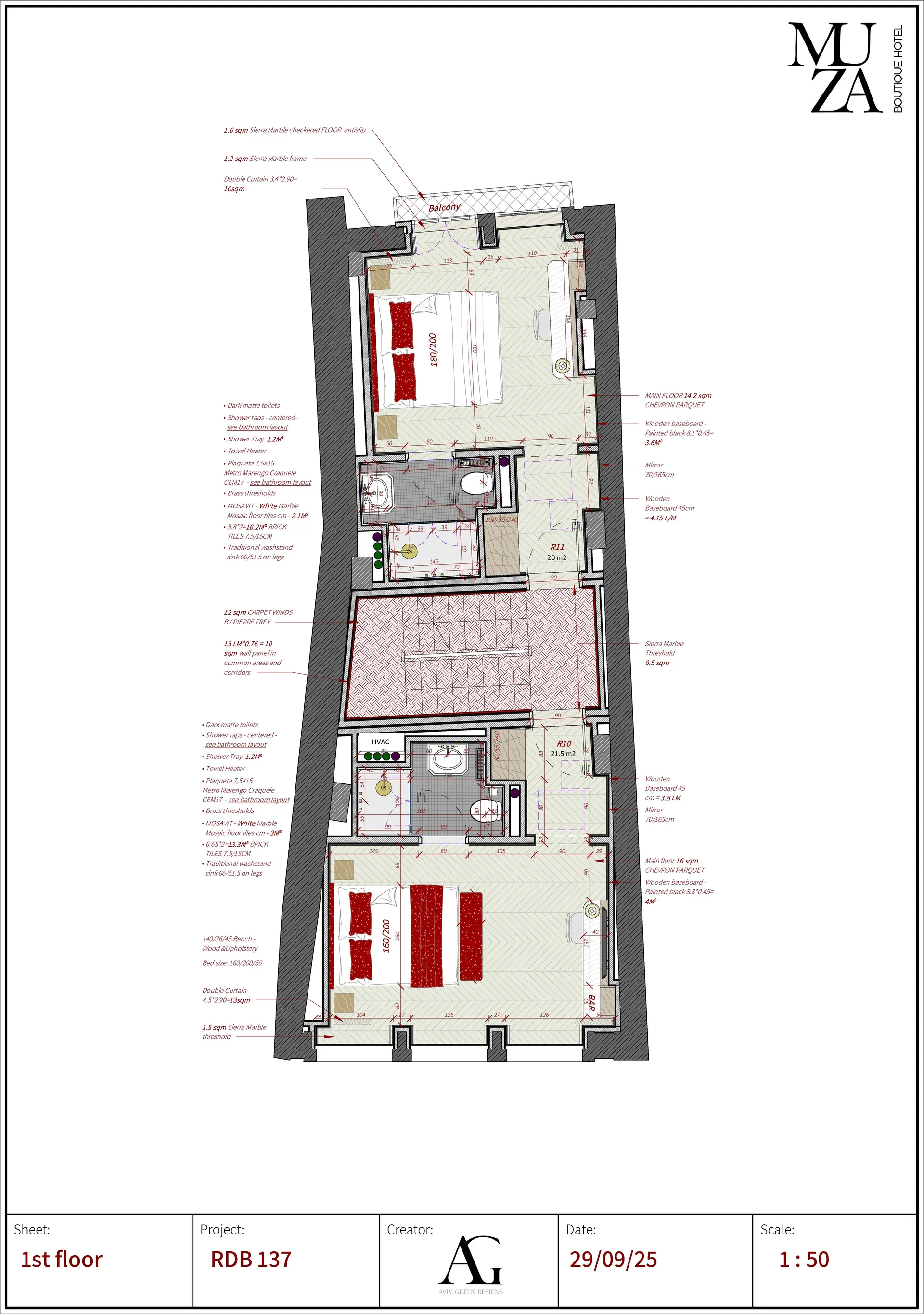 Muza Boutique hotel, Porto, Portugal — ARCHITECTURAL PLANNING (20)